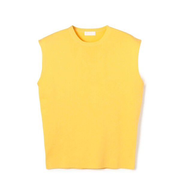Ballsey「ハイゲージコットン ノースリーブプルオーバー」|ニット・セーター|21 イエロー