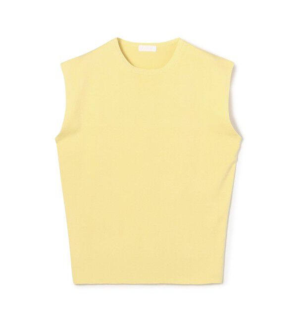 Ballsey「ハイゲージコットン ノースリーブプルオーバー」|ニット・セーター|23 イエロー