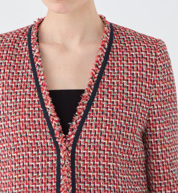 Ballsey「Acerola Vネックジャケット」|ノーカラージャケット|