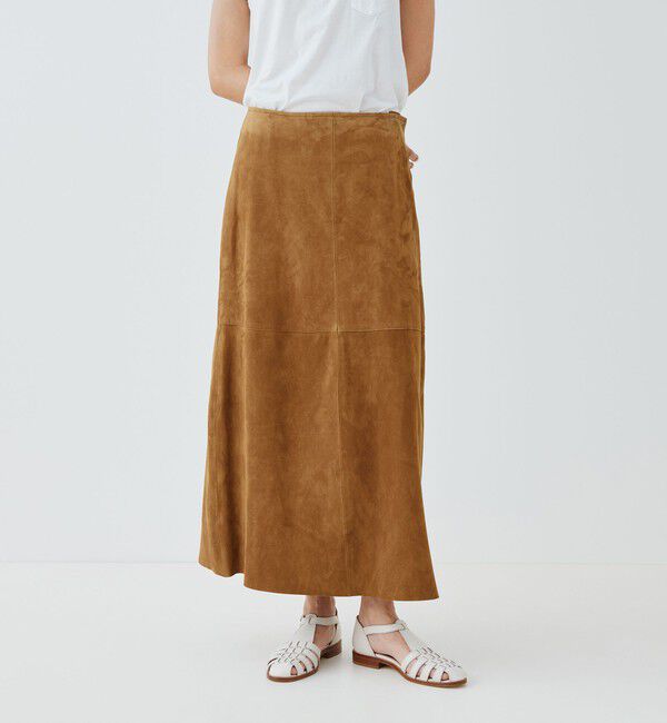 GALERIE VIE「 ゴートスウェード Aラインスカート」|台形|