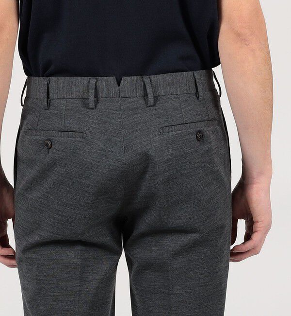 TOMORROWLAND MENS「ウールナイロン スリムストレートパンツ」|スラックス|