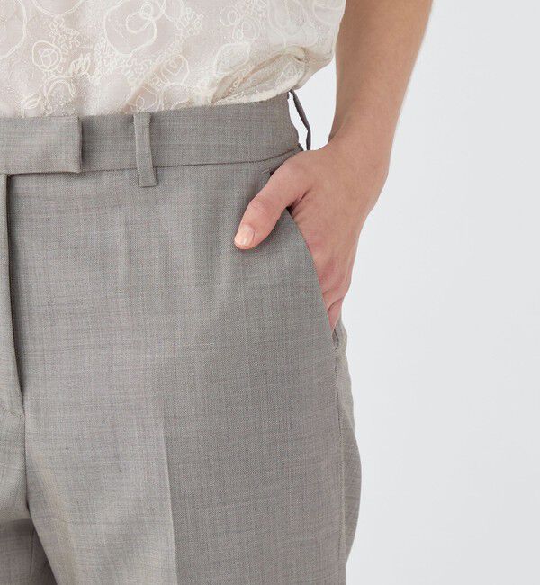 TOMORROWLAND collection「シャイニーシャーク ペンシルパンツ」|スラックス|