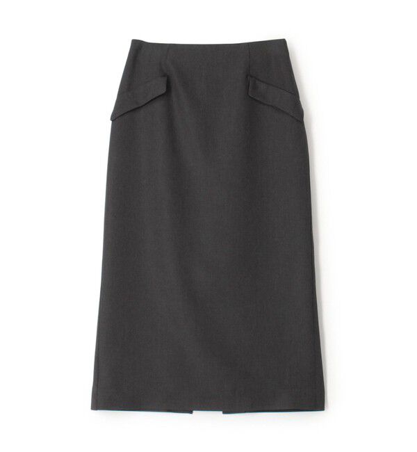 Ballsey「ブライトストレッチ タイトスカート」|タイト|17 ダークグレー