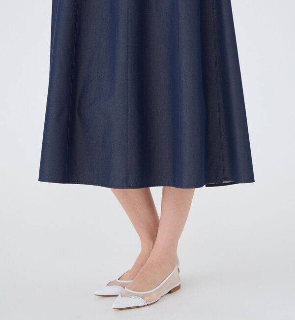 TOMORROWLAND collection「コットンシルクデニム プリンセスドレス」|ワンピース|