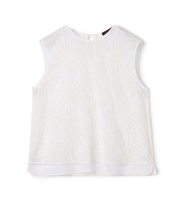 TOMORROWLAND collection「ミッシェルエンブロイダリー ノースリーブブラウス」|シャツ・ブラウス|11 ホワイト