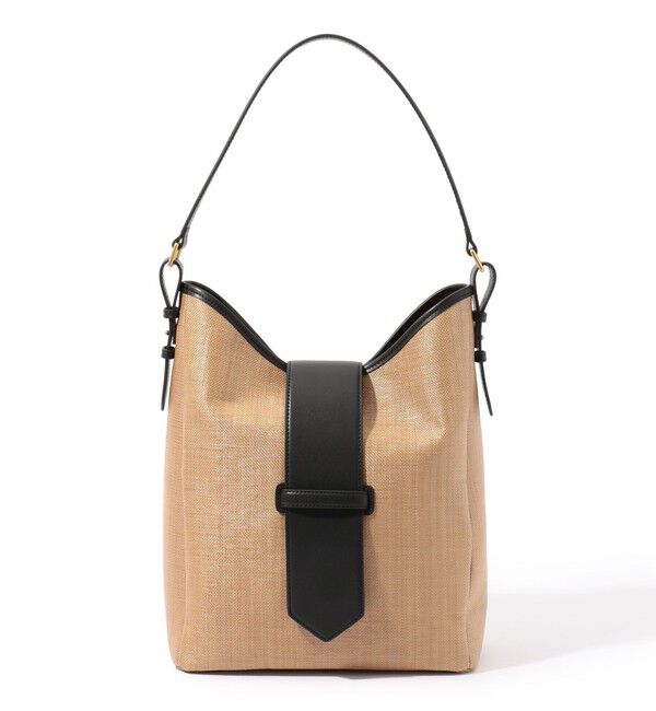 TOMORROWLAND GOODS「L'Avenir レザーコンビ 2wayシティサック」|ショルダー・メッセンジャー|18 ブラック系