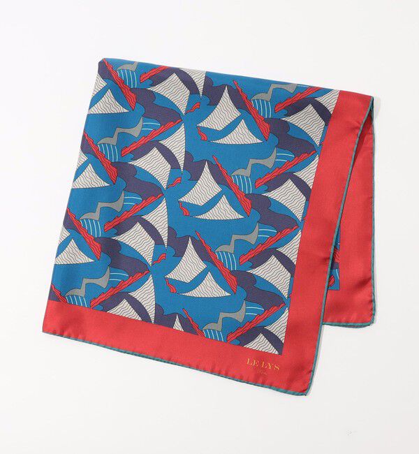 TOMORROWLAND GOODS「LE LYS シルクプリントスカーフ」|バンダナ・スカーフ|
