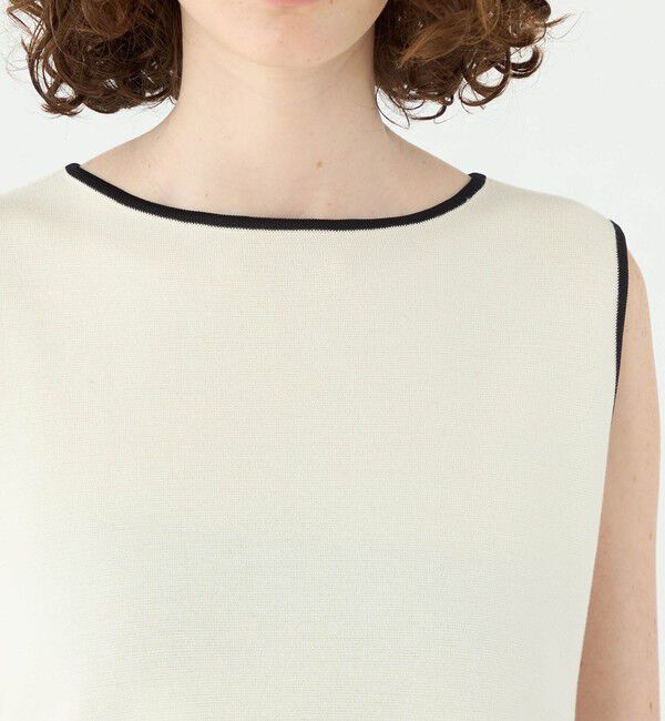 Ballsey「ミラノリブ タックヘムノースリーブプルオーバー」|ニット・セーター|