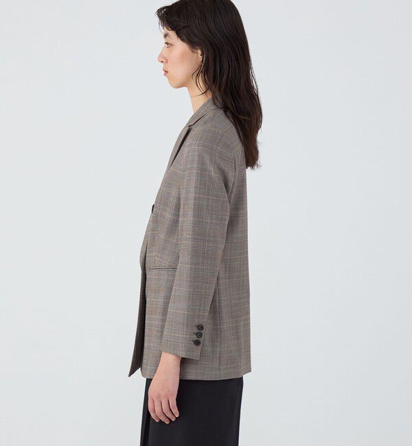 TOMORROWLAND collection「ブルーウィンドウ ダブルブレストジャケット」|テーラードジャケット|