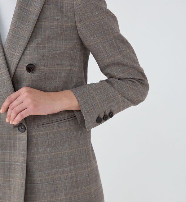 TOMORROWLAND collection「ブルーウィンドウ ダブルブレストジャケット」|テーラードジャケット|