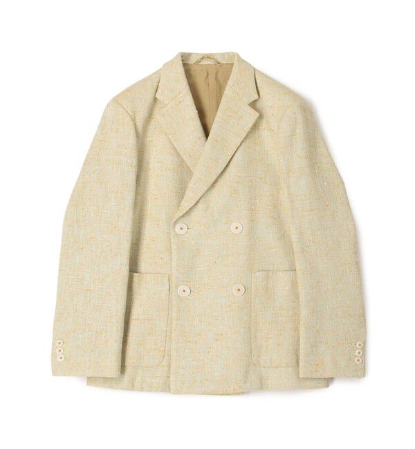 CABaN「CABaN コットンシルクカナパ 4Bダブルジャケット」|テーラードジャケット|23 イエロー