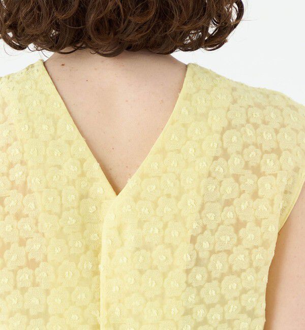 Ballsey「アリッサムカットジャカード バレルヘムブラウス」|シャツ・ブラウス|