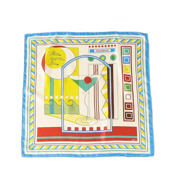 TOMORROWLAND GOODS「manipuri COCKTAIL シルクスカーフ」|バンダナ・スカーフ|