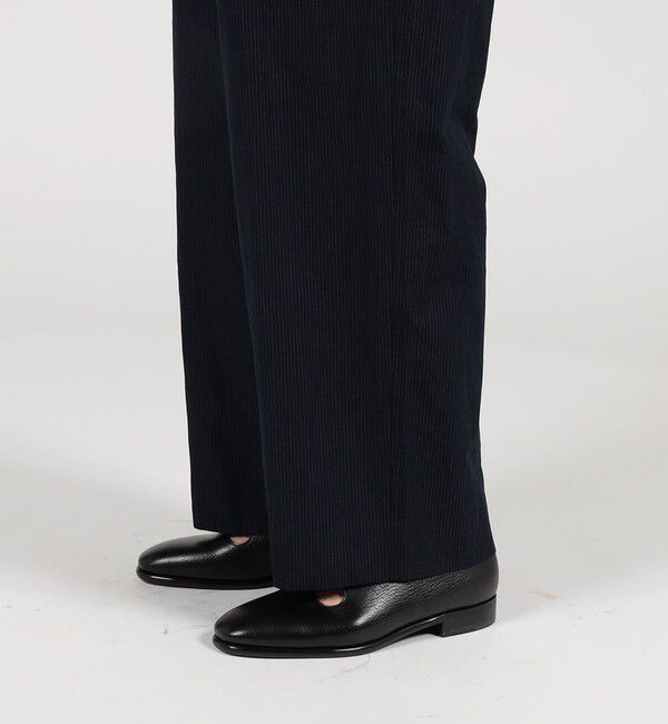 TOMORROWLAND MENS「コットンリネンシルク ノープリーツ ワイドパンツ」|チノ|