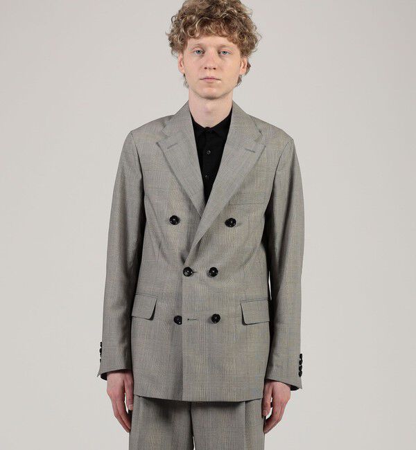 TOMORROWLAND MENS「ウールシルク ダブルブレステッド 6Bジャケット」|テーラードジャケット|