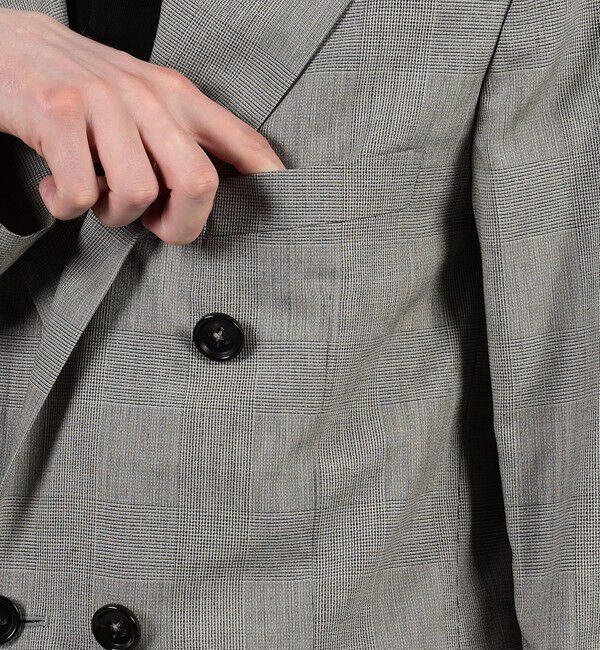 TOMORROWLAND MENS「ウールシルク ダブルブレステッド 6Bジャケット」|テーラードジャケット|