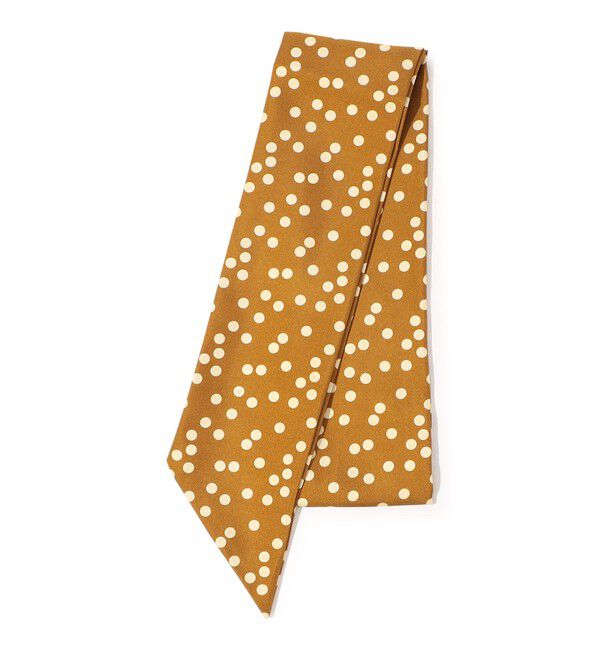 TOMORROWLAND GOODS「TOMORROWLAND ランダムドット シルクスカーフ」|バンダナ・スカーフ|26 オレンジ系