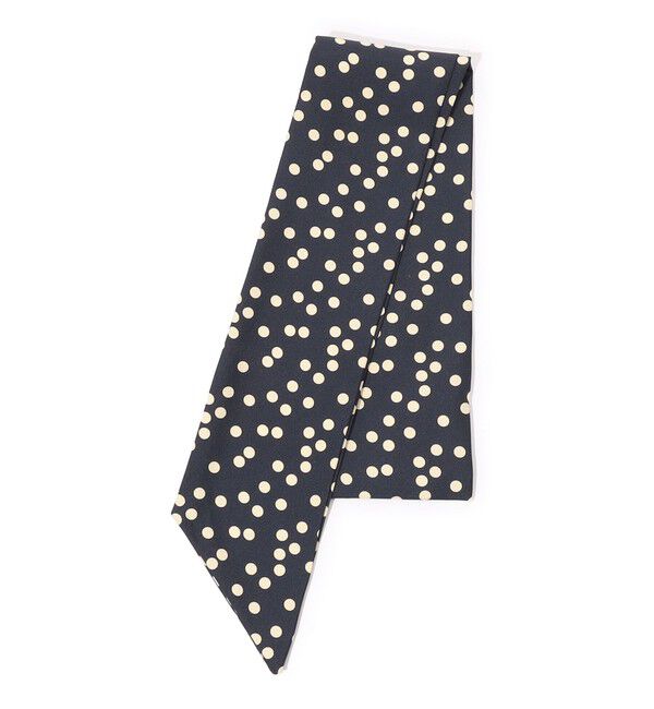TOMORROWLAND GOODS「TOMORROWLAND ランダムドット シルクスカーフ」|バンダナ・スカーフ|68 ネイビー系
