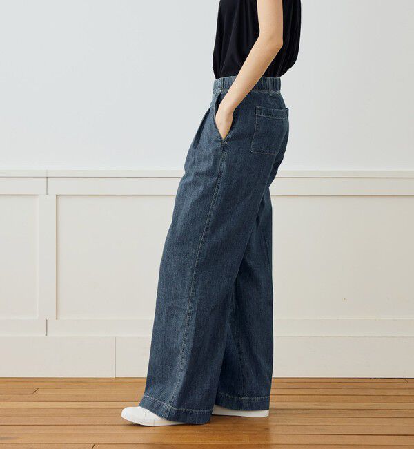 JAMES PERSE「コットンデニム タックワイドパンツ WCID1090」|デニム|