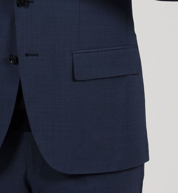 TOMORROWLAND MENS「Super120'sウールポリエステル シングルブレステッド2Bジャケット」|テーラードジャケット|