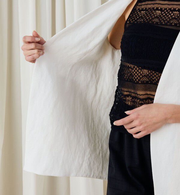 DES PRES「ファブリックコンビ Vカラージレ」|ベスト・ジレ|