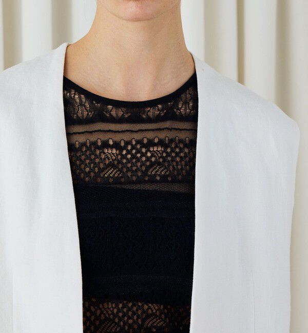 DES PRES「ファブリックコンビ Vカラージレ」|ベスト・ジレ|