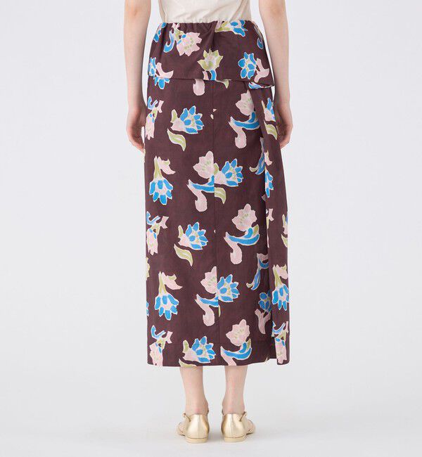 MACPHEE「レイトンプリント ギャザーマキシスカート」|スカート|