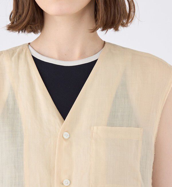 MACPHEE「ラミーソリッド Vネックジレ」|ベスト・ジレ|