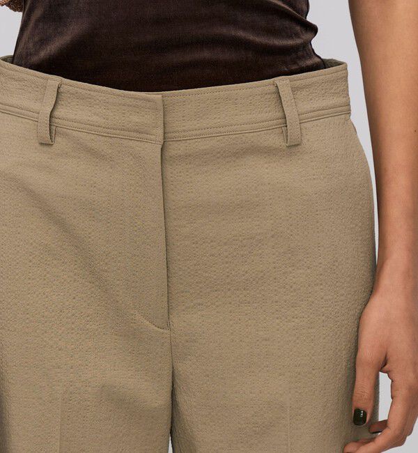 BACCA「シアサッカー スリムストレートパンツ」|チノ|