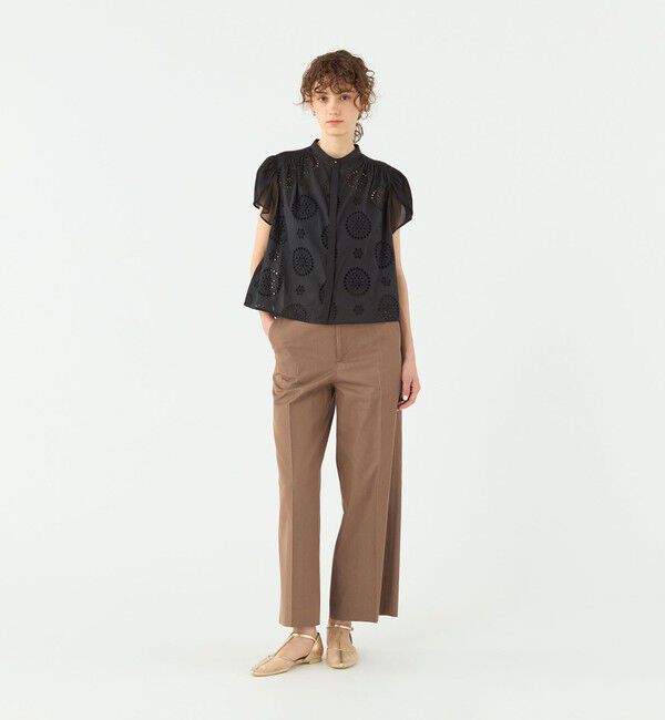 TOMORROWLAND collection「コットンコンビネーション ペタルスリーブブラウス」|シャツ・ブラウス|