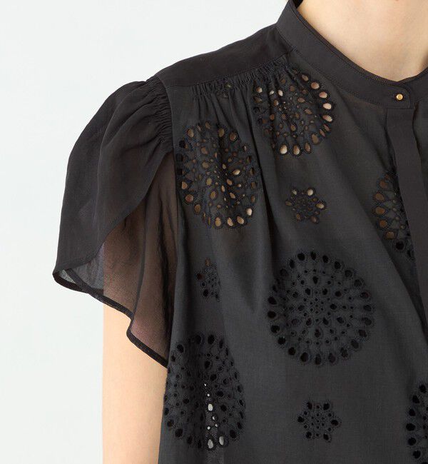 TOMORROWLAND collection「コットンコンビネーション ペタルスリーブブラウス」|シャツ・ブラウス|