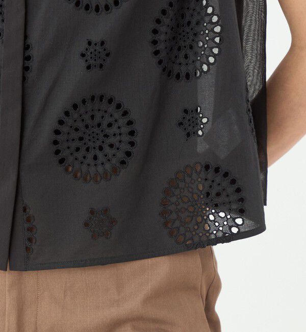 TOMORROWLAND collection「コットンコンビネーション ペタルスリーブブラウス」|シャツ・ブラウス|