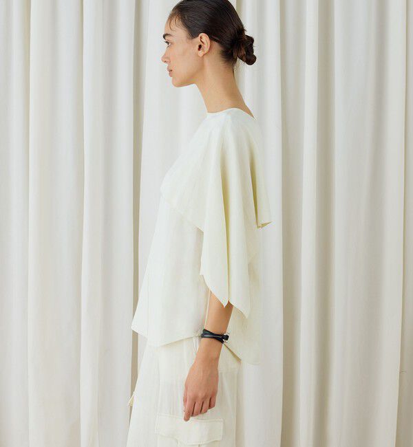 DES PRES「ソフトサテン レイヤードブラウス」|シャツ・ブラウス|