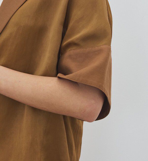 DES PRES「【WEB先行予約】ソフトサテン ハーフスリーブジャケット」|テーラードジャケット|