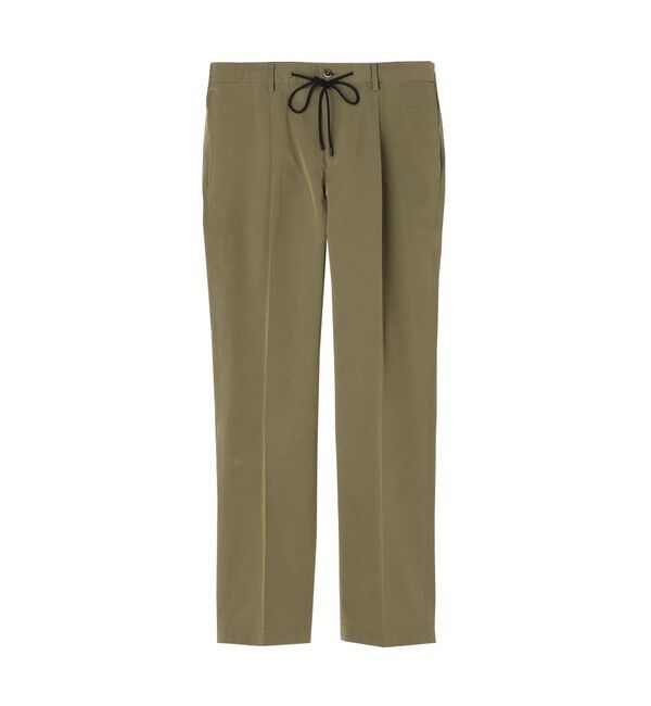 TOMORROWLAND MENS「コットンナイロンシャンブレー 1プリーツ イージースラックス FABRICA」|スラックス|57 カーキ