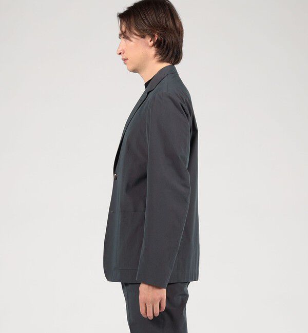 TOMORROWLAND MENS「コットンナイロンシャンブレー シングルブレステッド 2Bジャケット FABRICA」|テーラードジャケット|