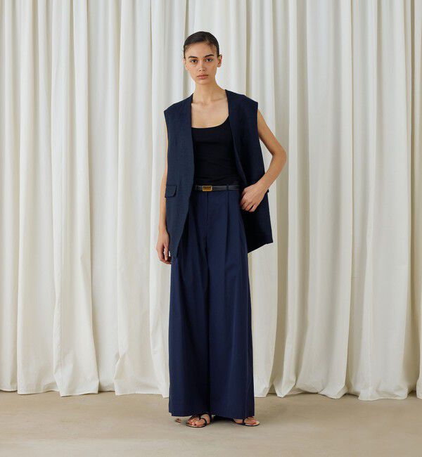 DES PRES「スモールライトリブ バックオープンキャミソール」|キャミソール|