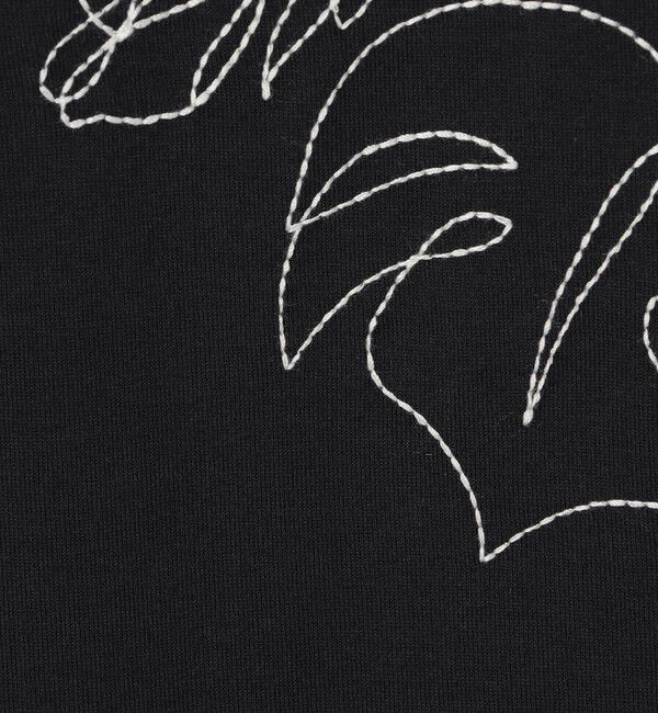 MACPHEE「ボタニカルエンブロイダリー ハーフスリーブTシャツ」|Tシャツ・カットソー|