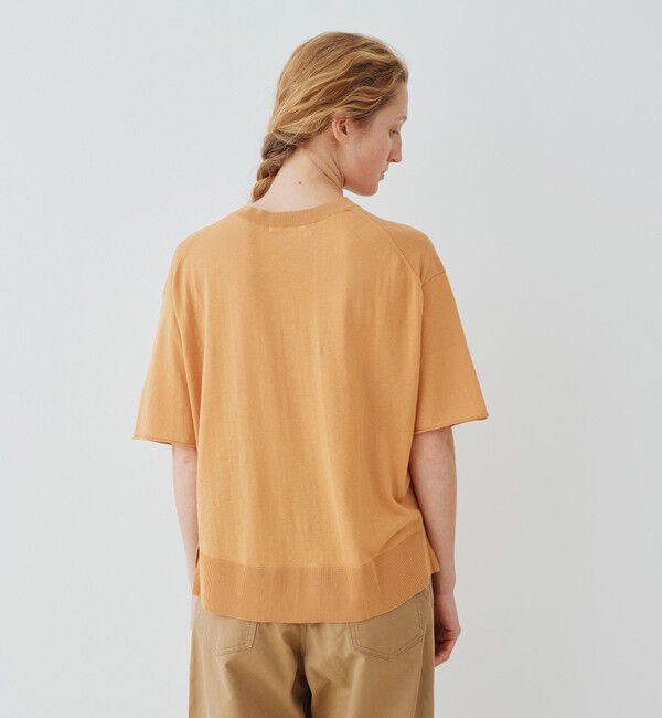 GALERIE VIE「クレープコットン ハーフスリーブプルオーバー」|ニット・セーター|