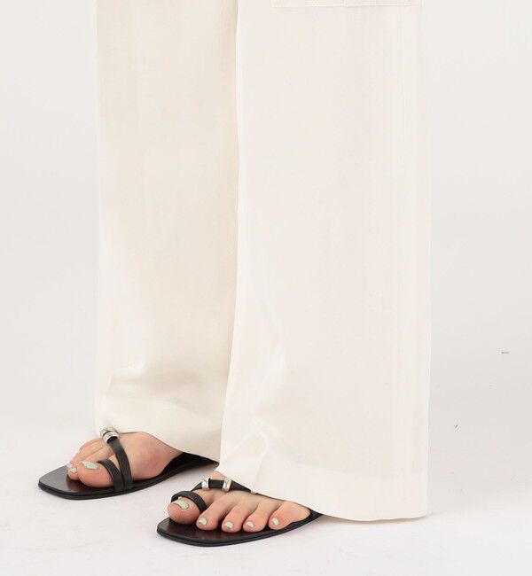 DES PRES「ソフトサテンワイドカーゴパンツ」|カーゴ|