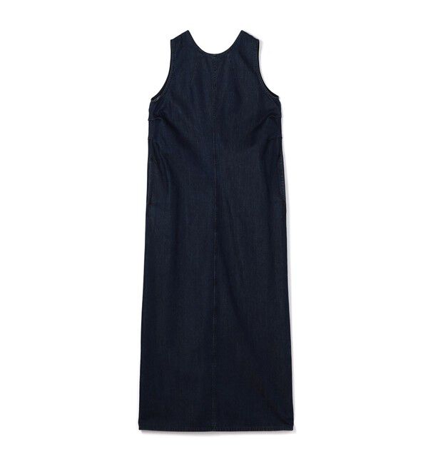 MACPHEE「コットンセルロースデニム ノースリーブワンピース」|ワンピース|69 ネイビー