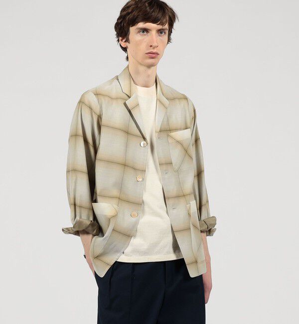 TOMORROWLAND MENS「【別注】PENDLETON コットンシルク トップスタージャケット」|テーラードジャケット|