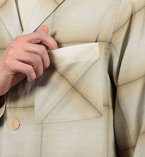 TOMORROWLAND MENS「【別注】PENDLETON コットンシルク トップスタージャケット」|テーラードジャケット|