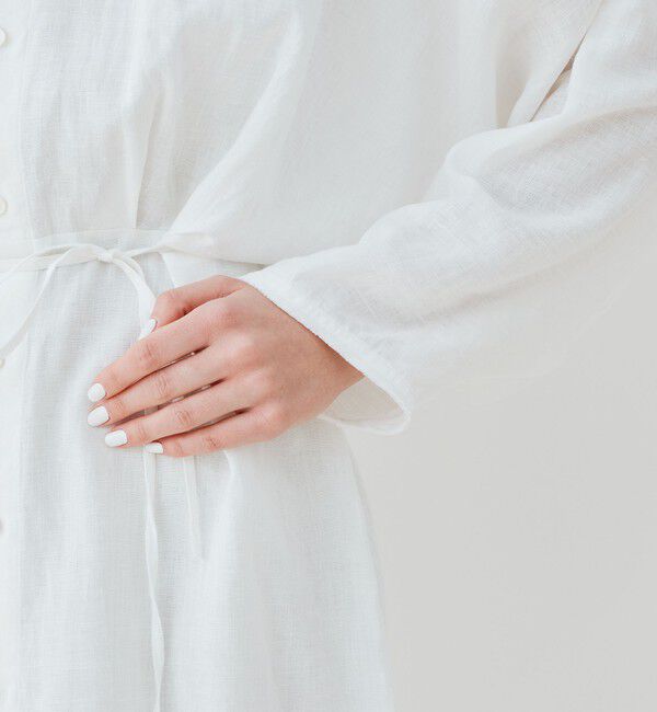 GALERIE VIE「リネンポプリン ウエストタックシャツワンピース」|ワンピース|