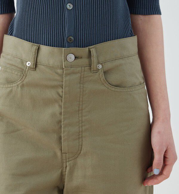 GALERIE VIE「ノンマーセライズドコットン 5ポケットパンツ」|チノ|
