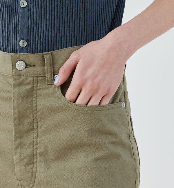 GALERIE VIE「ノンマーセライズドコットン 5ポケットパンツ」|チノ|