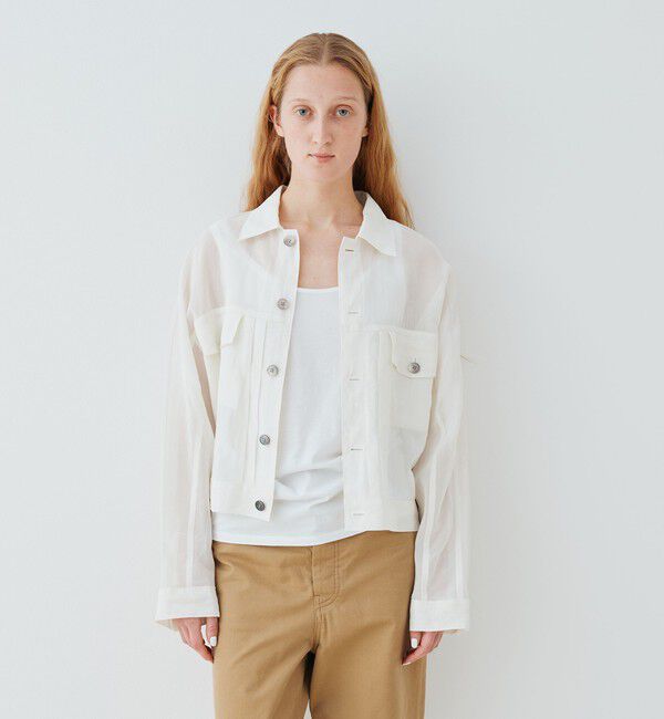 GALERIE VIE「コットンボイルワッシャー 2タックジャケット」|ブルゾン・スタジャン|