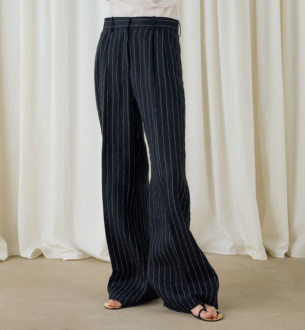 DES PRES「ヘンプツイルストライプワイドパンツ」|その他|