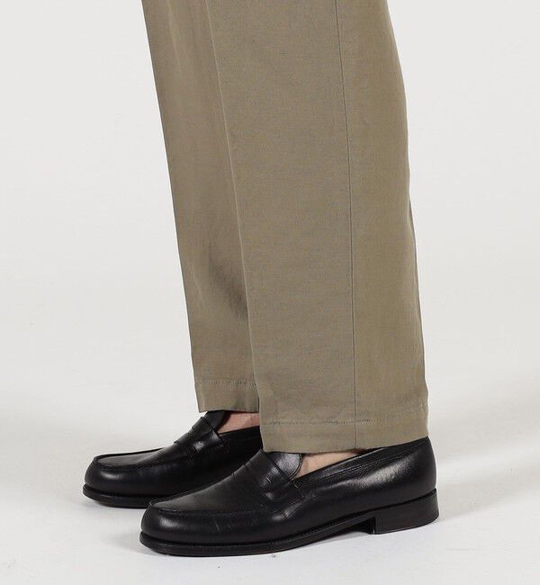 TOMORROWLAND MENS「リネンコットン サイドアジャスター ノープリーツパンツ SONDRIO」|チノ|