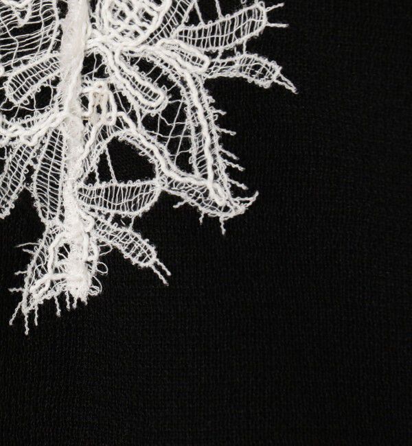 Ballsey「レーステープコンビ ノースリーブプルオーバー」|ニット・セーター|